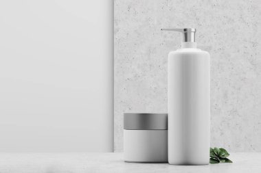 Kremler ve saklayabileceksiniz ürünleri, gri beyaz