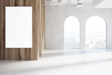 Boş kemer windows odası, poster, ahşap