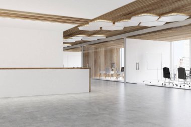 Beyaz Resepsiyon sayaç, konferans salonu