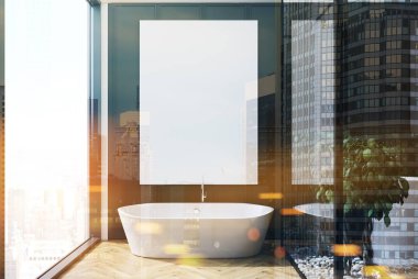 Gri banyo, poster, tonda ağaç