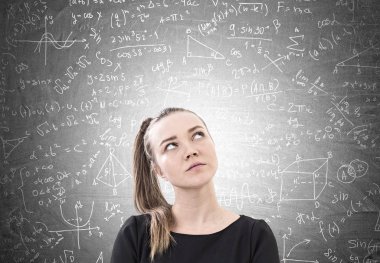 Dalgın bir at kuyruğu, bilim kavramı kadınla