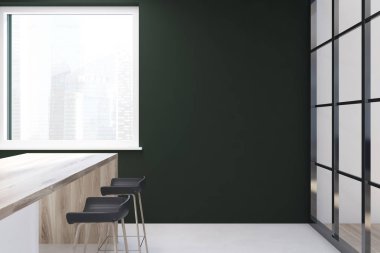 Bir çizgiyle siyah mutfak