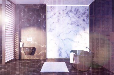 Tonda mermer banyo iç