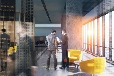 Loft ofis ve bekleme odası tonda