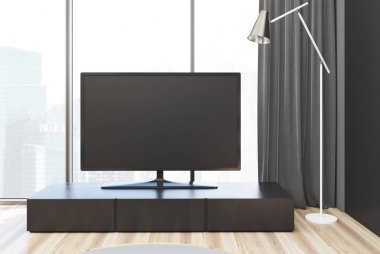 Modern oturma odası iç, Tv yakın ayarla