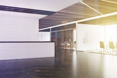 Beyaz Resepsiyon sayaç yan tonda