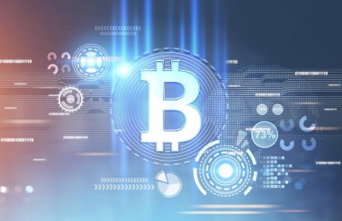 Parlayan bitcoin işareti, Hud arabirimi