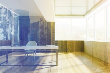 CEO office, tonda pencere