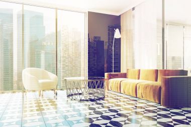 Kahverengi kanepe salon köşe Çift