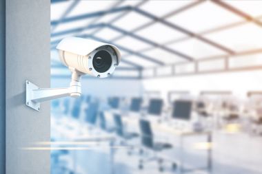 CCTV camera, open space office