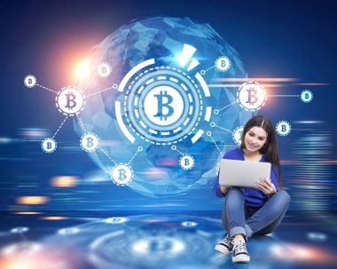 Bitcoin ağ, Hud, Dünya Haritası, bulanık, kadın
