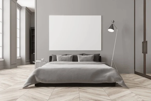 A fehér hálószoba téglafal üres poszter — stock fotó © cordesign ...
