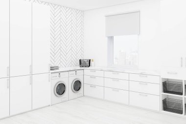 Beyaz tuvalet köşe