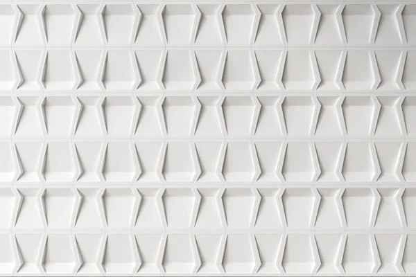 Camera vuota modello geometrico bianco — Foto Stock