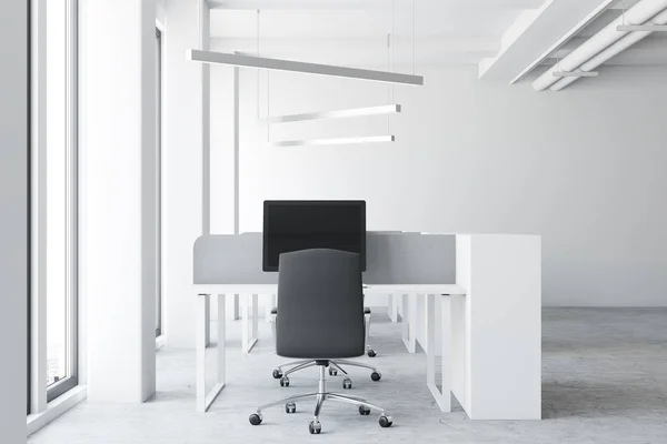 Modern white open space office — Stock Photo, Image