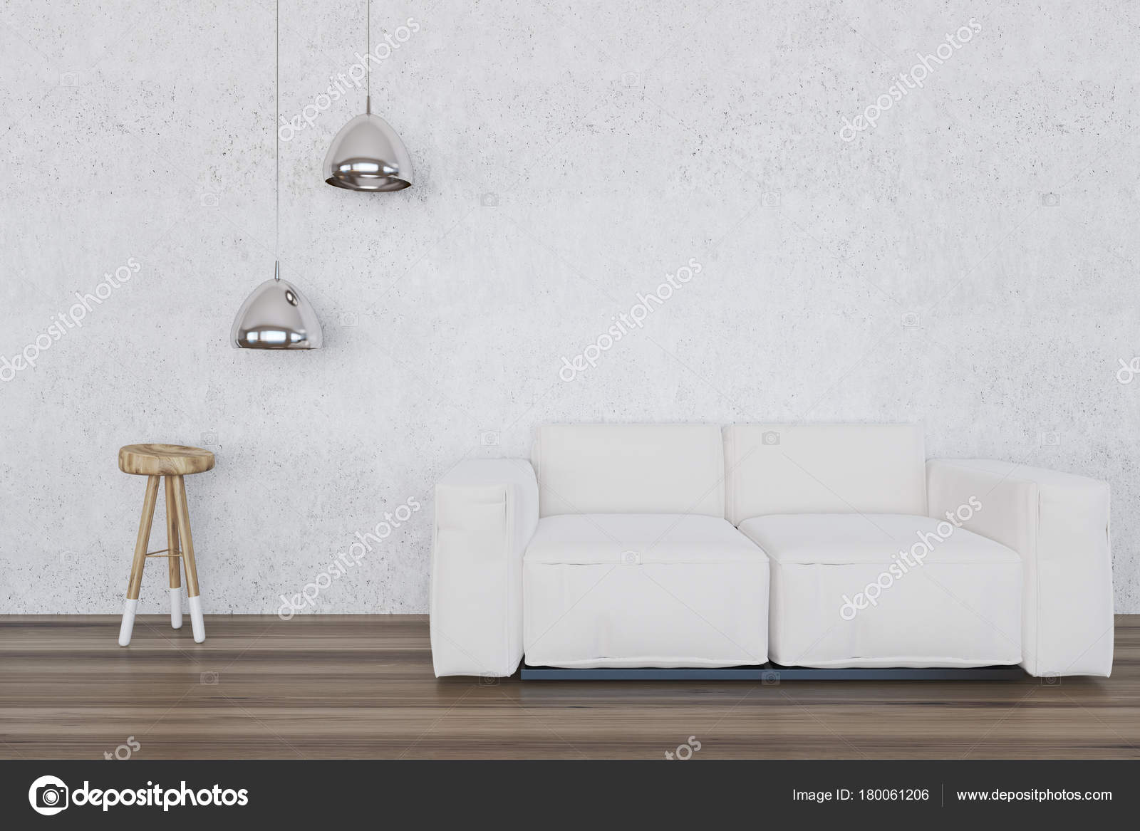 Wit woonkamer, witte Bank — Stockfoto © denisismagilov #180061206 Wit woonkamer, witte Bank — Stockfoto © denisismagilov #180061206