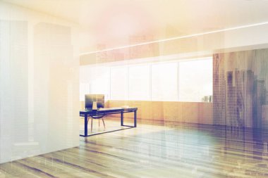 CEO office köşe, tonda pencere