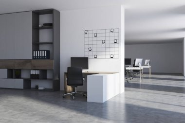 Beyaz ofis işyeri, fotoğraf