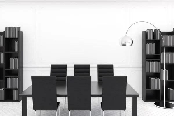 White modern conference room interior