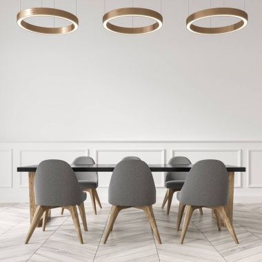 Gri sandalye beyaz yemek odası, yakın çekim