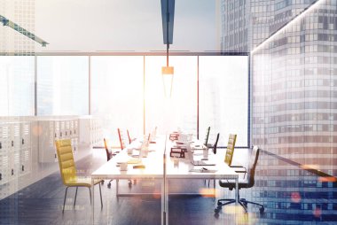 Panoramik açık alan ofis iç güneş ışığı