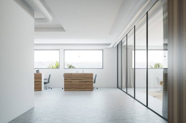 Ahşap sütunlar office