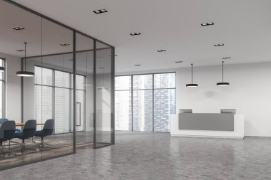 Cam toplantı salonu köşe, Resepsiyon