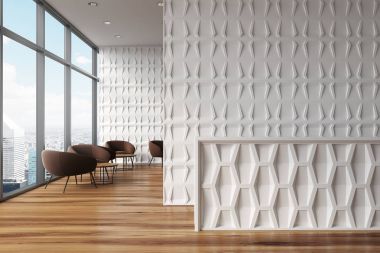 Beyaz ofis bekleme odası