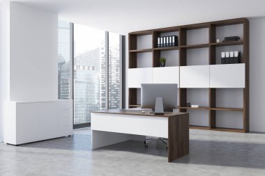 Modern CEO'su office köşe