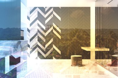 Cam ofis alanı yan bekleyen tonda