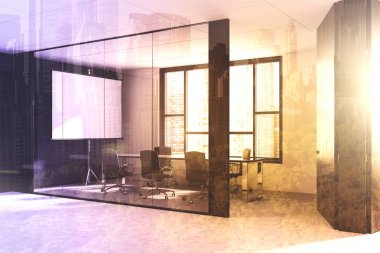 Toplantı Salonu poster lobi ile gri tablosudur