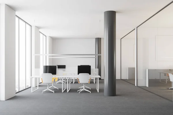 Ufficio open space moderno bianco — Foto Stock