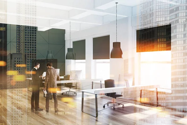 Witte en zwarte moderne kantoor toned — Stockfoto