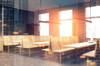 Tonda gri bar köşesi