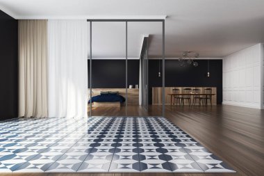 Yatak odası ve yemek odası iç