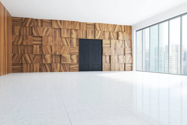 Interior del salón vacío de madera — Foto de Stock