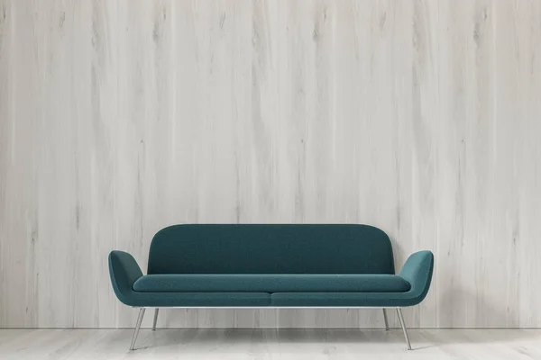 Empty living room, green sofa — Stock Photo, Image
