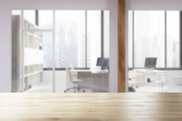 White and glass office blur — Stock Photo, Image