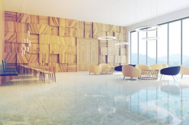 Loft ofis bekleme odası köşe tonda