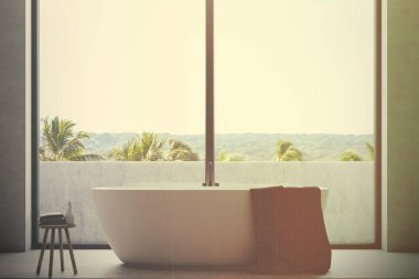 Kadar beyaz banyo küvet yakın tonda