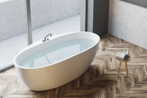 Bovenaanzicht van een moderne badkamer-hoek — Stockfoto