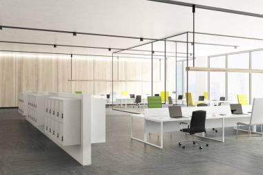 Soyunma odası dolapları tarafı ahşap ofis