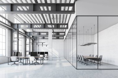 Beyaz tuğla loft ofis, Toplantı Salonu