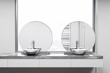 Banyo iç çatı, çift lavabo