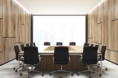 Çatı oda iç, kare masa Toplantı