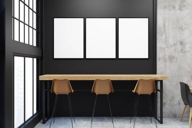 Siyah ve beton bar, afiş Galerisi