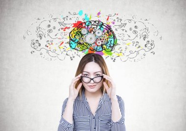 Asya işkadını, gözlük, cog beyin