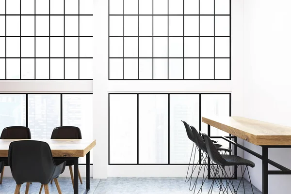 Blanco elegante café interior — Foto de Stock