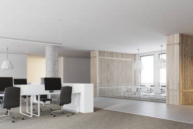 Bilgisayarlar bir açık alan office ortamı SIDE'de