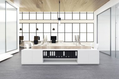 Açık alan office, poster ve kitaplık